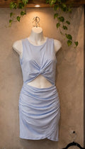 Twist-Front Cutout Mini Dress
